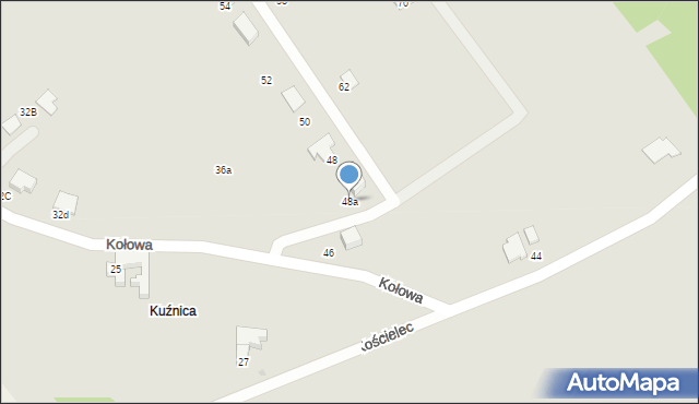 Nowa Ruda, Kołowa, 48a, mapa Nowa Ruda