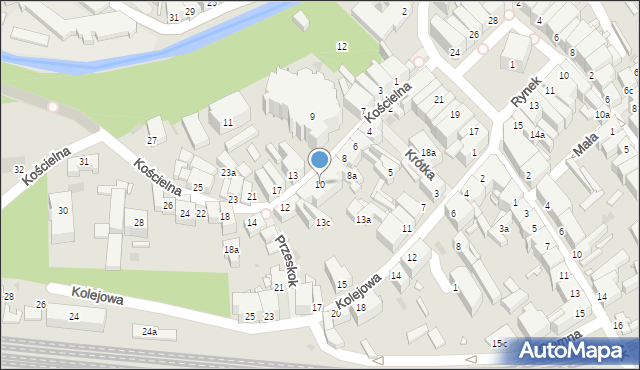 Nowa Ruda, Kościelna, 10, mapa Nowa Ruda