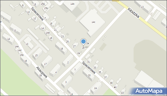 Nowa Ruda, Kombatantów RP, 2c, mapa Nowa Ruda