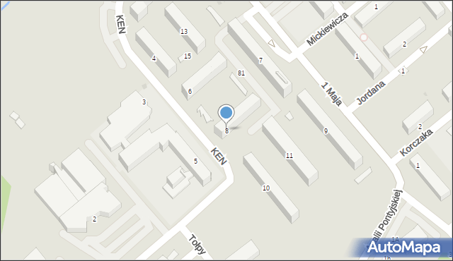 Nowa Sarzyna, Komisji Edukacji Narodowej, 8, mapa Nowa Sarzyna