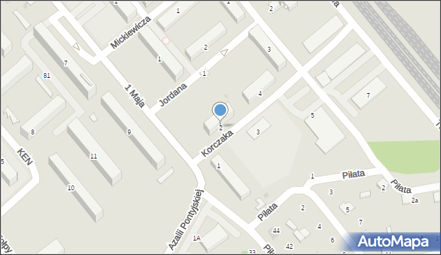 Nowa Sarzyna, Korczaka Janusza, 2, mapa Nowa Sarzyna