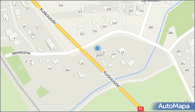 Nowa Sarzyna, Kościuszki Tadeusza, gen., 23, mapa Nowa Sarzyna