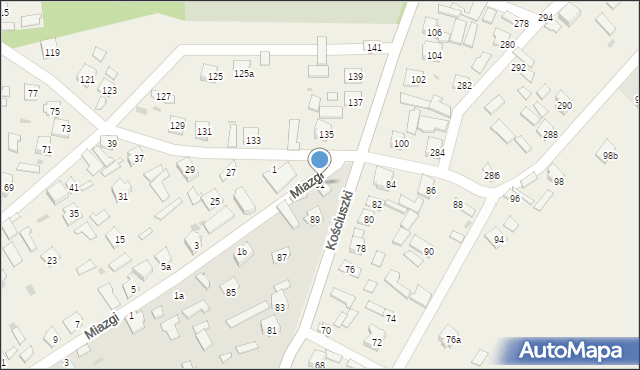 Nowa Sarzyna, Kościuszki Tadeusza, gen., 91, mapa Nowa Sarzyna