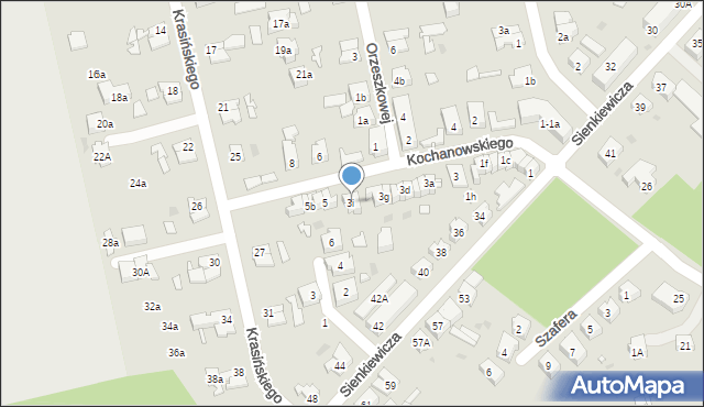 Nowa Sól, Kochanowskiego Jana, 3i, mapa Nowa Sól