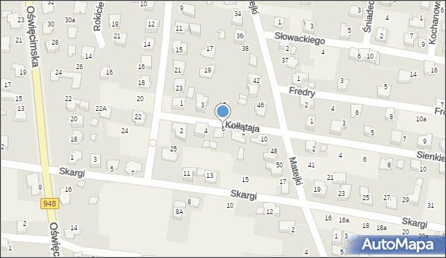 Nowa Wieś, Kołłątaja Hugo, 6, mapa Nowa Wieś