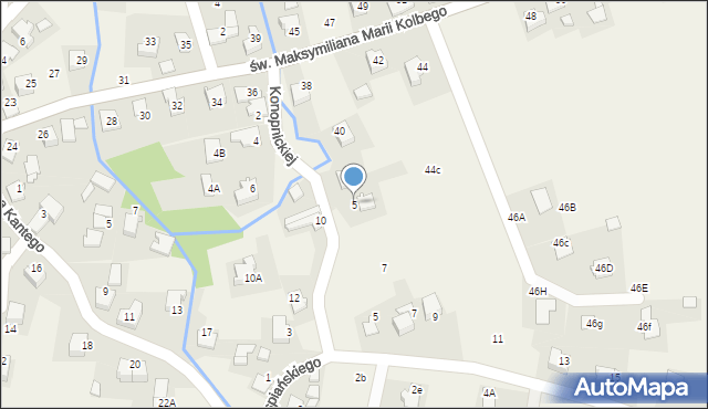 Nowa Wieś, Konopnickiej Marii, 5, mapa Nowa Wieś