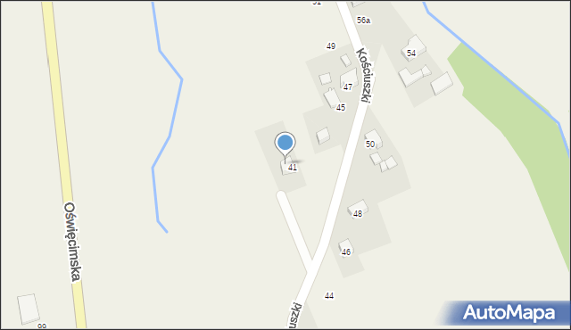 Nowa Wieś, Kościuszki Tadeusza, gen., 43, mapa Nowa Wieś