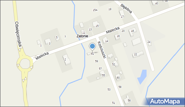 Nowa Wieś, Kościuszki Tadeusza, gen., 61, mapa Nowa Wieś