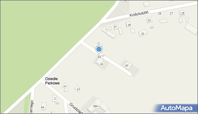 Nowa Wieś, Kościuszki Tadeusza, gen., 41, mapa Nowa Wieś
