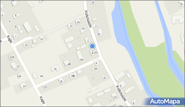 Nowa Wieś Ełcka, Kościuszki Tadeusza, gen., 4, mapa Nowa Wieś Ełcka