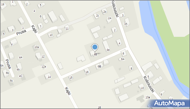Nowa Wieś Ełcka, Kościuszki Tadeusza, gen., 4B, mapa Nowa Wieś Ełcka