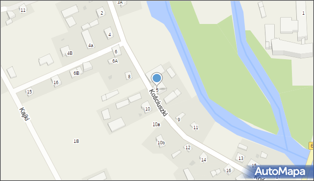 Nowa Wieś Ełcka, Kościuszki Tadeusza, gen., 5, mapa Nowa Wieś Ełcka