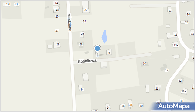 Nowa Wieś Malborska, Kobaltowa, 3, mapa Nowa Wieś Malborska