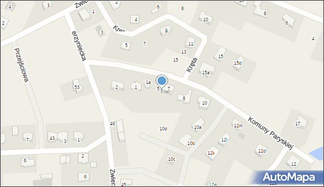 Nowa Wieś Malborska, Komuny Paryskiej, 6, mapa Nowa Wieś Malborska