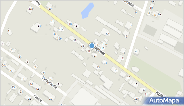 Nowe, Kolejowa, 29, mapa Nowe