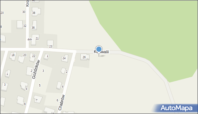 Nowe Bielice, Konwalii, 28, mapa Nowe Bielice