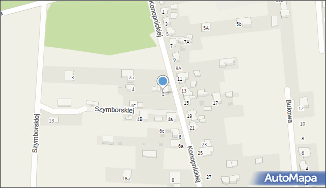 Nowe Chechło, Konopnickiej Marii, 2, mapa Nowe Chechło