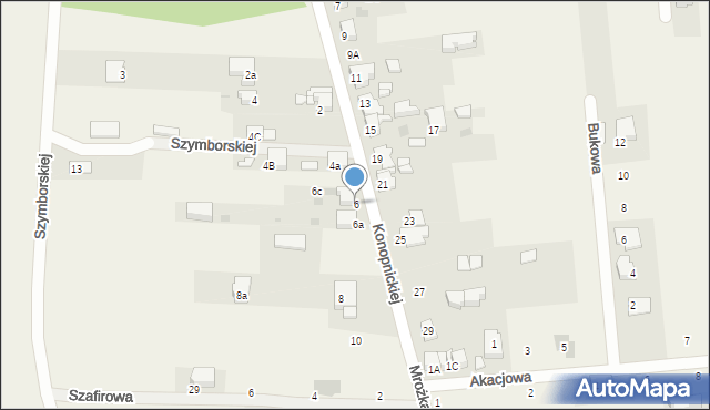 Nowe Chechło, Konopnickiej Marii, 6, mapa Nowe Chechło