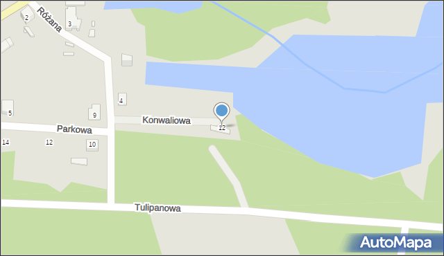 Nowe Miasteczko, Konwaliowa, 12, mapa Nowe Miasteczko