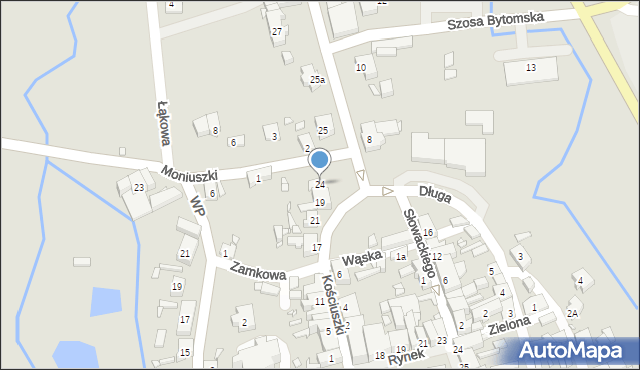 Nowe Miasteczko, Kościuszki Tadeusza, gen., 24, mapa Nowe Miasteczko