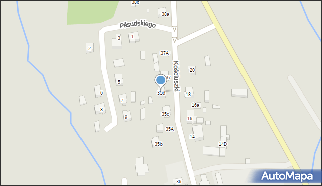 Nowe Miasteczko, Kościuszki Tadeusza, gen., 35d, mapa Nowe Miasteczko