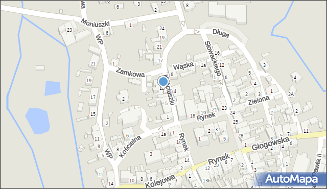 Nowe Miasteczko, Kościuszki Tadeusza, gen., 9, mapa Nowe Miasteczko