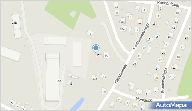 Nowe Miasto Lubawskie, Kochanowskiego Jana, 35, mapa Nowe Miasto Lubawskie