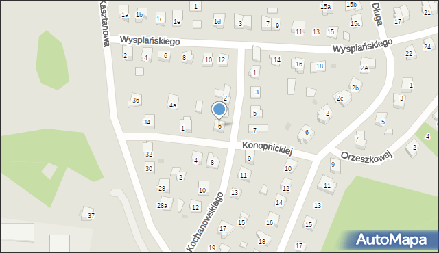 Nowe Miasto Lubawskie, Kochanowskiego Jana, 6, mapa Nowe Miasto Lubawskie