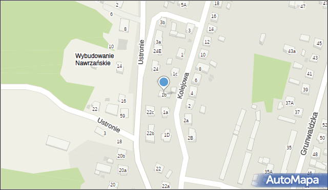 Nowe Miasto Lubawskie, Kolejowa, 1b, mapa Nowe Miasto Lubawskie