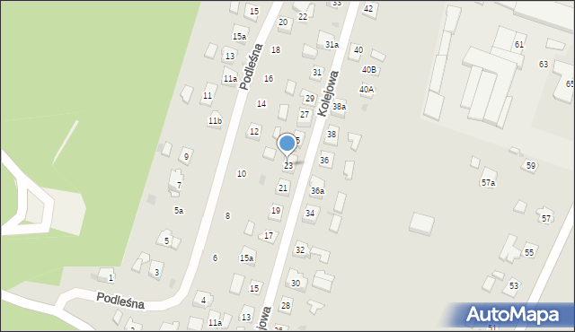 Nowe Miasto Lubawskie, Kolejowa, 23, mapa Nowe Miasto Lubawskie