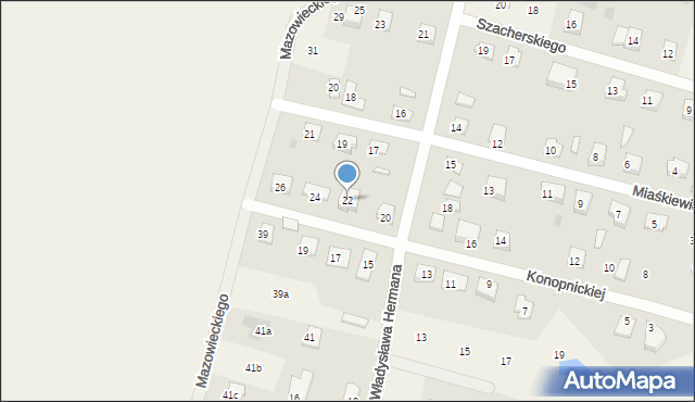 Nowe Proboszczewice, Konopnickiej Marii, 22, mapa Nowe Proboszczewice