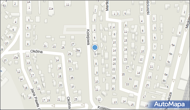 Nowe Skalmierzyce, Kolejowa, 7, mapa Nowe Skalmierzyce