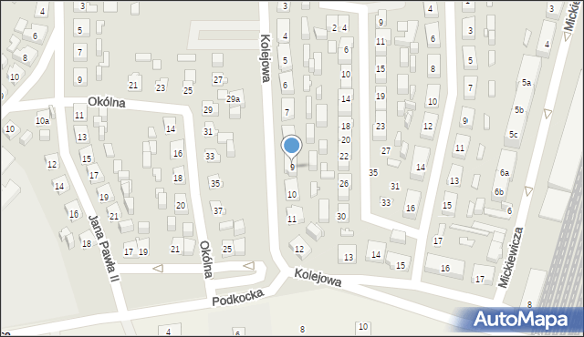 Nowe Skalmierzyce, Kolejowa, 9, mapa Nowe Skalmierzyce