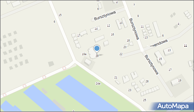 Nowęcin, Kolonijna, 19, mapa Nowęcin