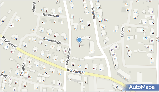 Nowogard, Kosynierów, 1, mapa Nowogard