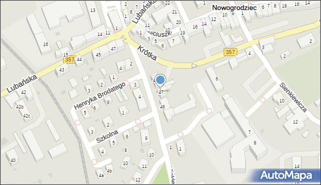 Nowogrodziec, Kolejowa, 47, mapa Nowogrodziec