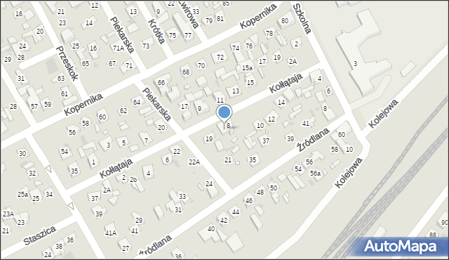 Nowy Dwór Mazowiecki, Kołłątaja Hugo, 8A, mapa Nowy Dwór Mazowiecki