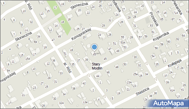 Nowy Dwór Mazowiecki, Kopernika Mikołaja, 43, mapa Nowy Dwór Mazowiecki