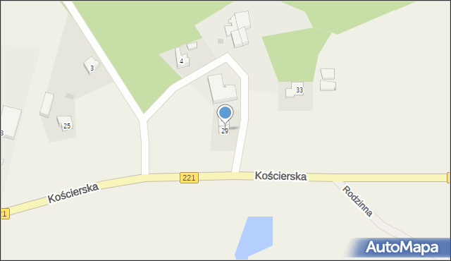 Nowy Klincz, Kościerska, 29, mapa Nowy Klincz