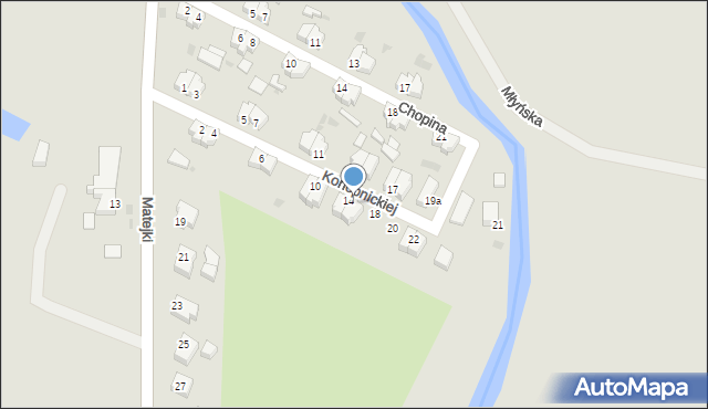 Nowy Staw, Konopnickiej Marii, 16, mapa Nowy Staw