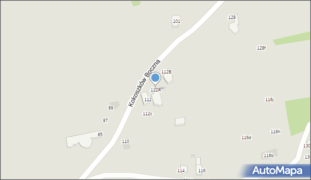 Nowy Targ, Kokoszków Boczna, 112A, mapa Nowego Targu