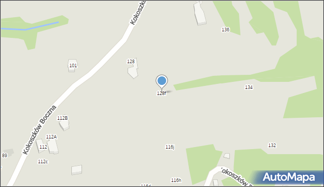 Nowy Targ, Kokoszków Boczna, 128f, mapa Nowego Targu