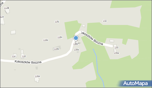 Nowy Targ, Kokoszków Boczna, 130c, mapa Nowego Targu
