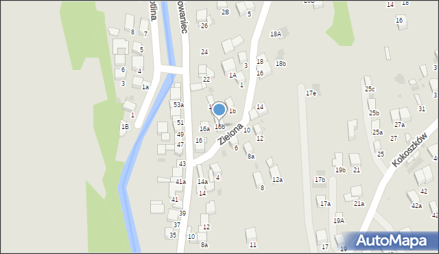 Nowy Targ, Kowaniec, 16b, mapa Nowego Targu