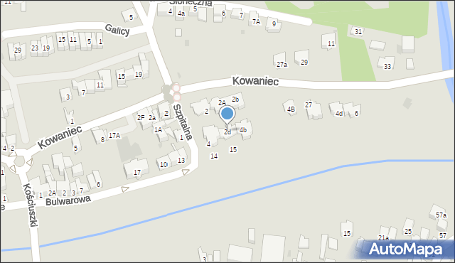 Nowy Targ, Kowaniec, 2d, mapa Nowego Targu