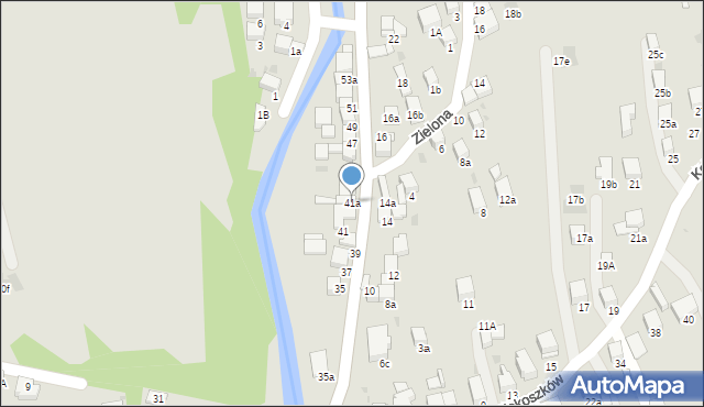 Nowy Targ, Kowaniec, 41a, mapa Nowego Targu