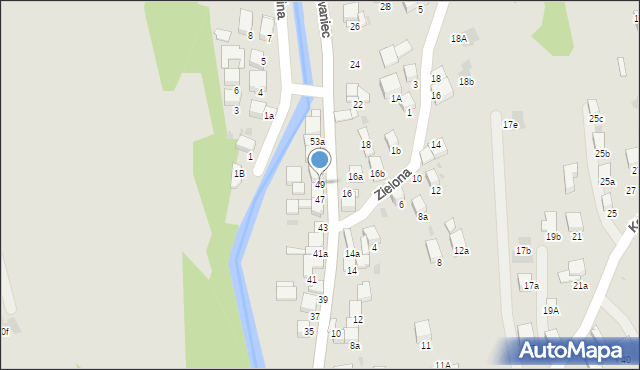 Nowy Targ, Kowaniec, 49, mapa Nowego Targu