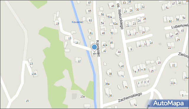 Nowy Targ, Kowaniec, 57, mapa Nowego Targu