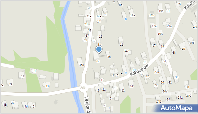 Nowy Targ, Kowaniec, 6d, mapa Nowego Targu