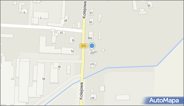 Nowy Tomyśl, Kolejowa, 101, mapa Nowy Tomyśl